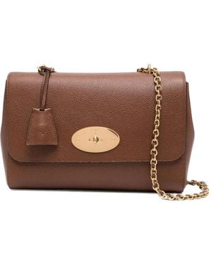 Mulberry Medium Lily Classic Grain-Leather Chain Shoulder Bag - Brown