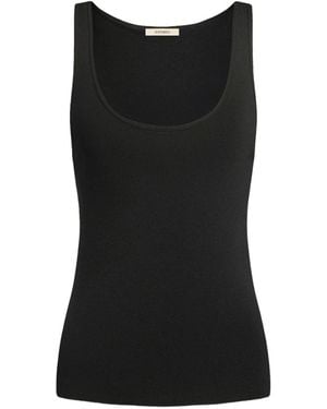 12 STOREEZ Scoop-Neck Tank Top - Black