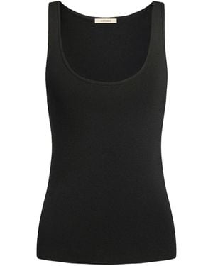 12 STOREEZ Canotta Con Scollo Ampio - Nero