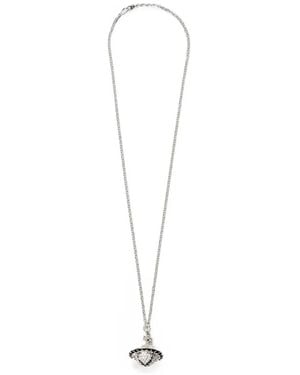 Vivienne Westwood Mayfair Orb Pendant Necklace - White