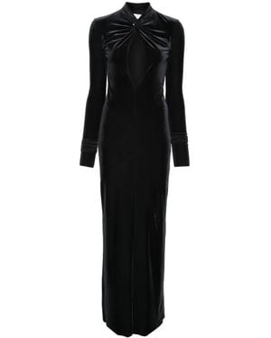 Amazuìn Robe Longue À Détail Torsadé Et Découpes Zeda - Noir