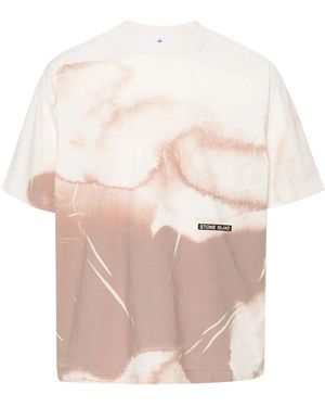 Stone Island T-Shirt Con Stampa - Rosa