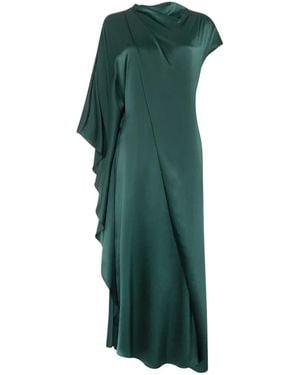 ROKSANDA Hiba Draped Asymmetric Dress - Green