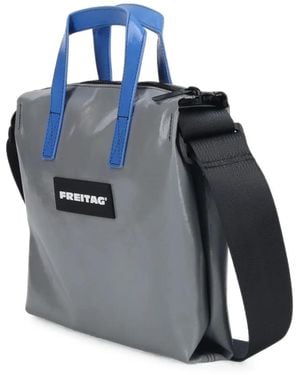 Freitag Small Ruby Logo-Patch Crossbody Bag - Blue