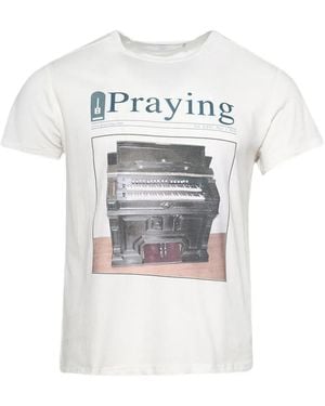 PRAYING T-Shirt Organ - White
