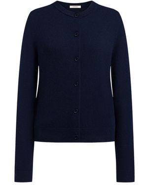 12 STOREEZ Crew-Neck Cardigan - Blue