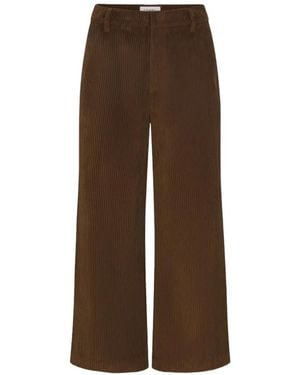 FRAME The Corduroy Swing Broek Met Wijde Pijpen - Bruin