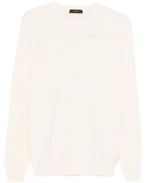 Slowear Trui Met Ronde Hals - Wit