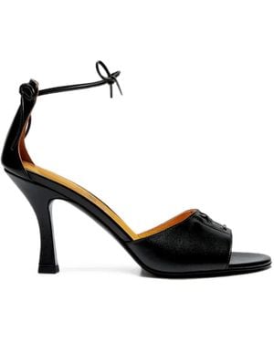 LILI CURIA Sandalias Dita Con Tira Al Tobillo - Negro