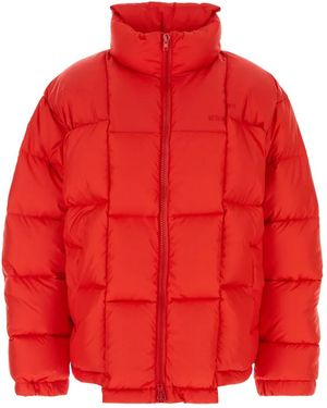 Vetements Quilted Long-Sleeves Puffer Jacket - Red