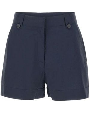 Woolrich Tailored High-Waisted Shorts - Blue