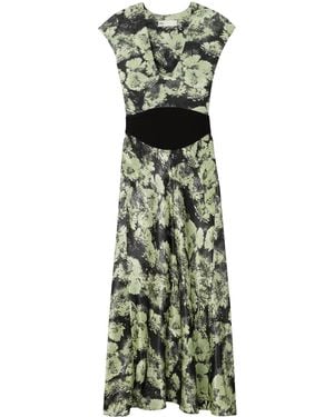 Tory Burch Printed Midi Dress - Green