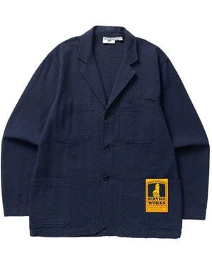 Service Works Buttoned Shirt Jacket - Blue