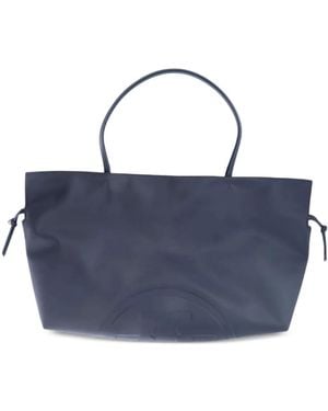 Tory Burch Ella Logo-Patch Tote Bag - Blue