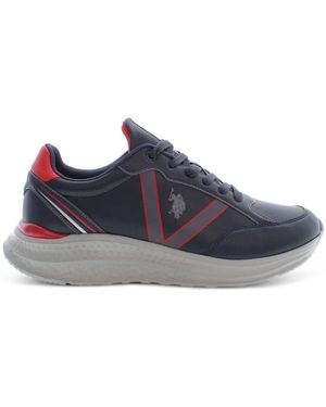 U.S. POLO ASSN. Kaleb Logo-Detail Trainers - Blue