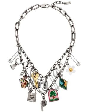 Marc Jacobs The Pop Americana Charm Necklace - Metallic