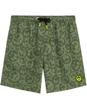 Barrow Graphic Print Swimming Shorts - Green