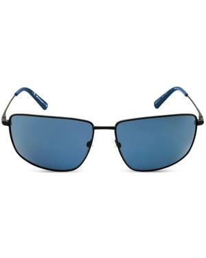 BMW Rectangle-Frame Sunglasses - Blue