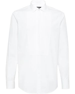 DSquared² Bib-Front Long-Sleeve Shirt - White