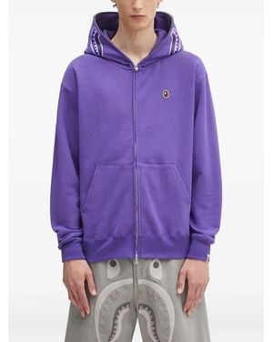 A Bathing Ape Felpa Con Cappuccio - Viola