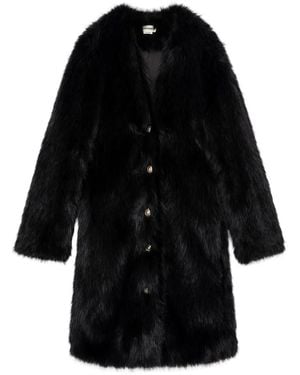 Zadig & Voltaire Milas Jas Van Imitatiebont - Zwart