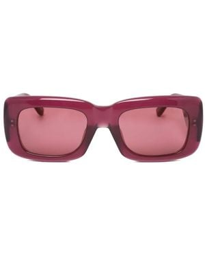 The Attico Square-Frame Sunglasses - Pink