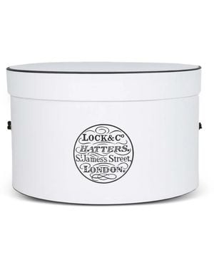 Lock & Co. Hatters Logo-Print Hat Box - White