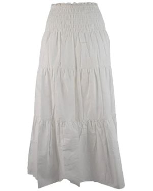 Michael Kors Falda Fruncida A Capas - Gris