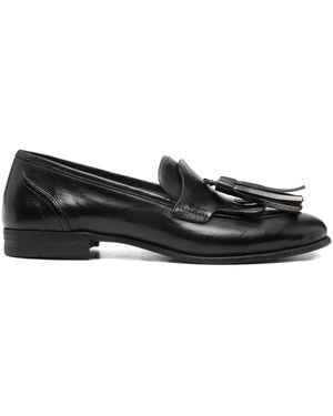 PAUL SILENCE Tassel-Detail Leather Loafers - Black
