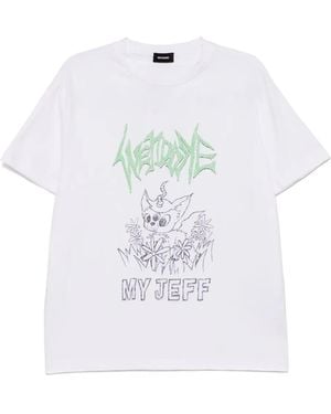 we11done My Jeff Print T-Shirt - White