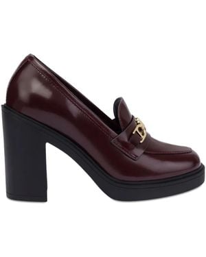 Love Moschino Leather Court Shoes - Brown