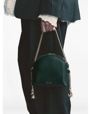 Erdem Flora Evening Leather Tote Bag - Black