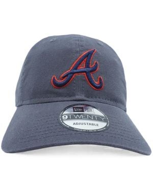 KTZ 9Twenty Atlanta Braves Logo-Embroidered Baseball Cap - Blue