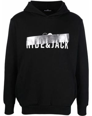 HIDE & JACK Hoodie Mit Logo-Print - Schwarz