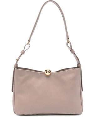 Furla Curved-top leather shoulder bag - Pink
