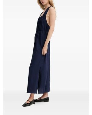 Sessun Helene Cross-Back-Detail Maxi Dress - Blue