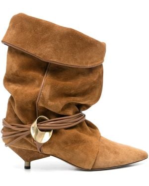Isabel Marant 45 Mm Edrika Laarzen - Bruin