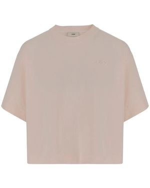Autry Embroidered-Logo T-Shirt - Natural