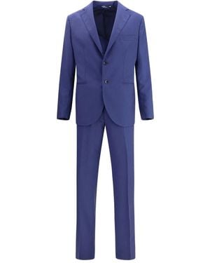 Gi Capri Pinstripe Wool Single-Breasted Suit - Blue