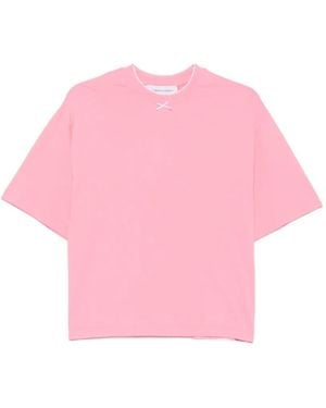 Marie Adam-Leenaerdt Bow-Detail T-Shirt - Pink