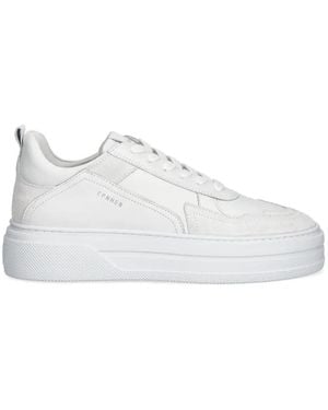 COPENHAGEN Paneled Leather Sneakers - White
