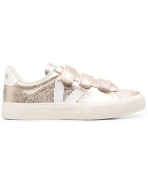 Veja Recife Metallic Touch-Strap Trainers - White