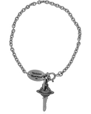 Vivienne Westwood Pulsera Curzio Orb Con Colgante De Llave - Multicolor
