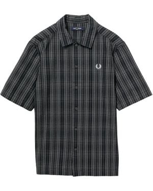 Fred Perry Plaid Shirt - Grey