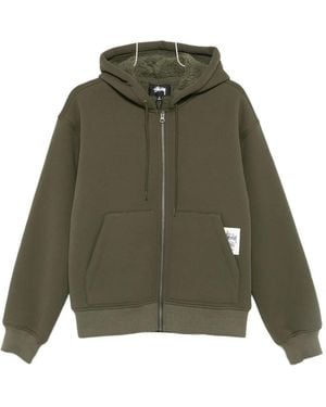 Stussy Zip-Up Hooded Jacket - Green