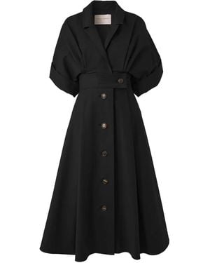 Carolina Herrera ポプリン ドレス - ブラック