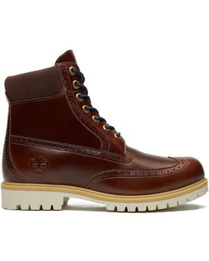 Timberland Heritage 6-Inch Lace-Up Boots - Brown