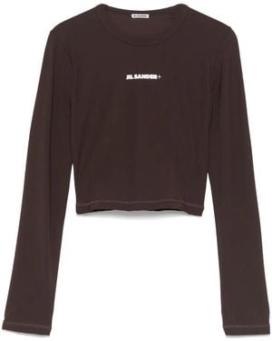 Jil Sander Logo-Print T-Shirt - Black