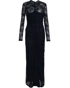 Significant Other Langärmeliges Nida Maxikleid - Schwarz