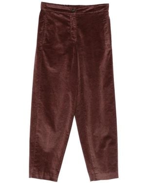 19.61 MILANO Cropped-Hose Mit Cordoptik - Lila